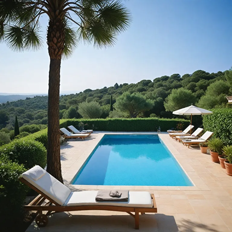 Experience refined relaxation at a hotel spa in Ramatuelle with Mediterranean views