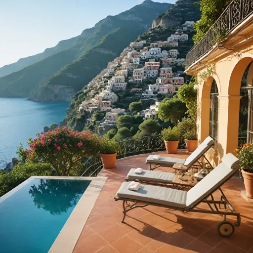 Elegant hotel in Positano with swimming pool for refined coastal stays