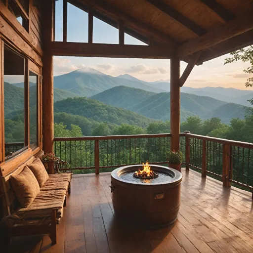 Elegant cabins with jacuzzi in Gatlinburg TN for a gourmet mountain escape