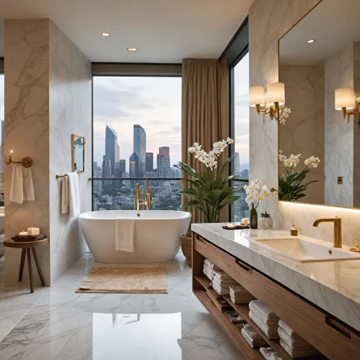 Elevated indulgence in luxury hotel bathrooms for discerning travelers